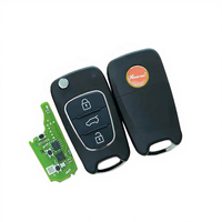 Clé de voiture universelle Xhorse testée à 100 %, VVDI XKHY02EN, 3 boutons pour outil de clé VVDI, programmeur MINI, version anglaise CN