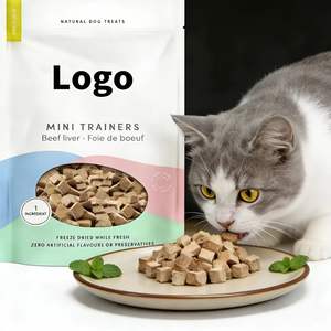 อาหารสัตว์เลี้ยงแบบแช่แข็งอบแห้ง คุณภาพพรีเมียม ปราศจากน้ำตาล ไม่ใช่พืชพันธุ์ดัดแปลงพันธุกรรม ผลิตจากตับวัวออร์แกนิก สำหรับสุนัขและแมว |   อาหารสัตว์เลี้ยง OEM/ODM ผลิตในจีน <span class=keywords><strong>เนื้อ</strong></span>สด - Product Image 1