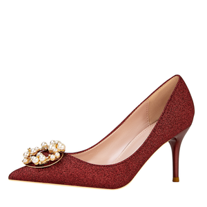<span class=keywords><strong>Tacco</strong></span> a punta <span class=keywords><strong>Rosso</strong></span> scarpe da donna tacchi - Product Image 3