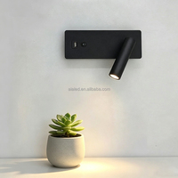 Lampe murale de chevet USB réglable, style minimaliste moderne, pour hôtel, lampe de lecture pour tête de lit, lampe de lecture pour lit