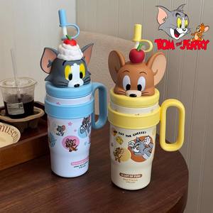 Botella de agua aislada Tom y Jerry de 500 ml con pajita, vaso de viaje para todas las edades - Product Image 5