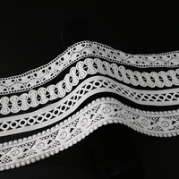 Conception personnalisée Solute d'eau Bordure de dentelle Guipure brodée Garniture de dentelle