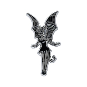 Halloween <span class=keywords><strong>Lucifer</strong></span> Horror Negro cielo <span class=keywords><strong>diablo</strong></span> beso corazón aleación plata chapado suave esmalte solapa Pin moda sombrero decorativo Pin - Product Image 6