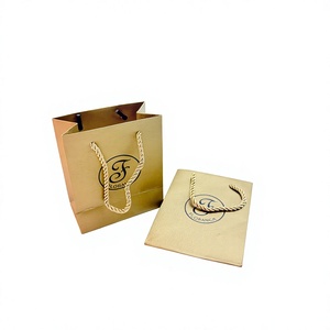 Custom Kraft Paper Shopping <b>Bag</b> With Cotton Rope Handle Hot Stamping Logo Recyclable Standard Flat <b>Bag</b> carry paper <b>bag</b> - Product Image 3