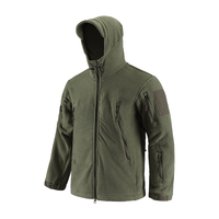 Veste polaire à capuche ESDY pour homme, 6 couleurs, pour camping, chasse, sport, camouflage, coupe-vent chaud, polaire d'extérieur, hiver