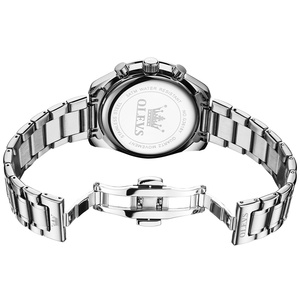 PROMOTION EXCEPTIONNELLE Montre Homme de Luxe Bleue Professionnelle Étanche Lumineuse en Acier Inoxydable à Quartz Analogique - Product Image 6