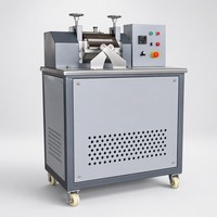 Machine de granulation de plastique, mini moulin à deux rouleaux de bureau, rouleaux de 80 mm, mélangeur de granulés PE PP PVC, laboratoire, CE ISO OEM