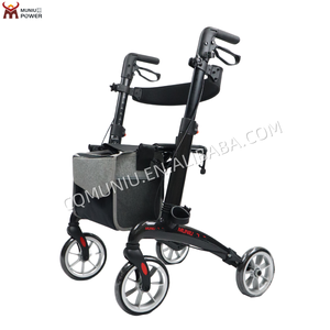 Popular CE Medical Grade Folding Carbon Fiber <strong>Rollator</strong> with Seat <strong>Rollator</strong> <strong>Walker</strong> with Forearm Hand Brake for Disabled Elderly - Product Image 5