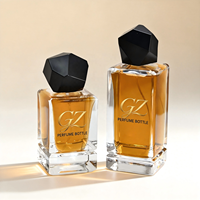 Flacon de parfum de luxe du fabricant, haute qualité, 100 ml, flacon de parfum rectangulaire 50 ml, flacon de parfum en verre, Dubaï, pour hommes