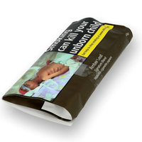 MM PACK Tobacco UK Turner Tabaco Sacs à tabac en braille avec fermeture éclair supérieure Bleu Rouge Winfield Seasonings-25g/30g/50g