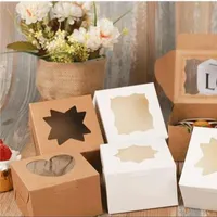 Дизайнерская Крафтовая коробка Zeecan с окном, складная Милая коробка diwali для выпечки, упаковки пищевых продуктов, коробка для тортов