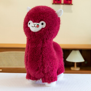 Alpaca de Peluche de Fresa Adorable de Alta Calidad, Novedosa y Personalizada, Muñeco de Peluche de Cordero Colorido para Bebé, Almohada Decorativa, Venta al por Mayor - Product Image 2