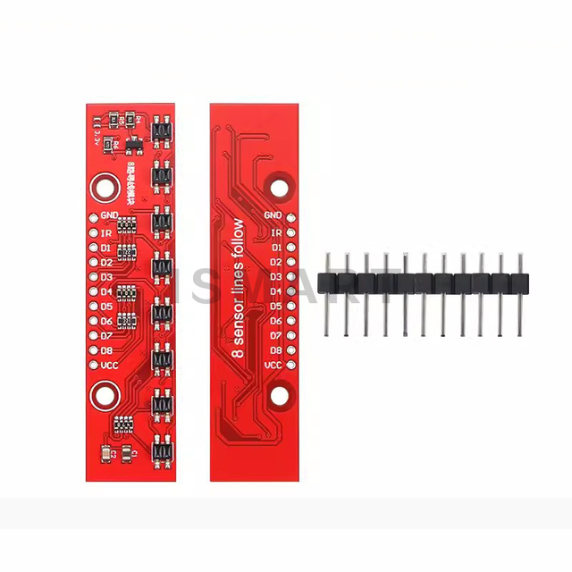 8 Channel IR Tracking Sensor Module 8 CH Infrared Line Track Trace Detect Detection Board DIY Detector for Smart Car