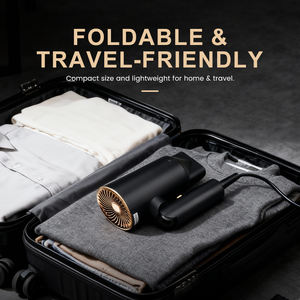 PRITECH 1600w Negative Ion Travel Mini <strong>Hair</strong> Blow <strong>Dryer</strong> Electric <strong>Portable</strong> Hotel <strong>Hair</strong> <strong>Dryer</strong> for Household Homeuse with Fold Handle - Product Image 3