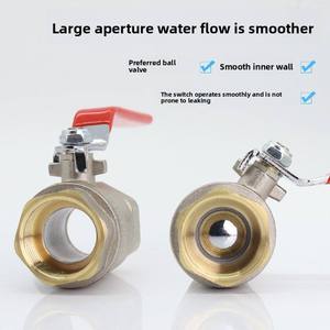 Válvula de bola de latón de control manual para tuberías de agua y gas, resistente a altas temperaturas, con doble puerto roscado hembra-macho fijo DN15-DN25 - Product Image 6