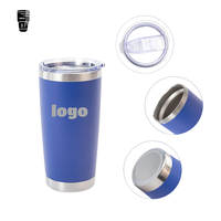 Gobelet isotherme personnalisé de 20 oz en acier inoxydable, tasse à café, gobelet à eau isolé sous vide, gobelet de 20 oz avec logo pour gravure au laser
