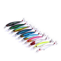 Señuelo de Pesca de Alta Calidad de 9 cm y 8 g, Señuelo de Pesca de Profundidad, Fabricantes de Señuelos de Pesca de Plástico Duro ABS, Señuelo de Pesca Tipo Minnow Wobbler