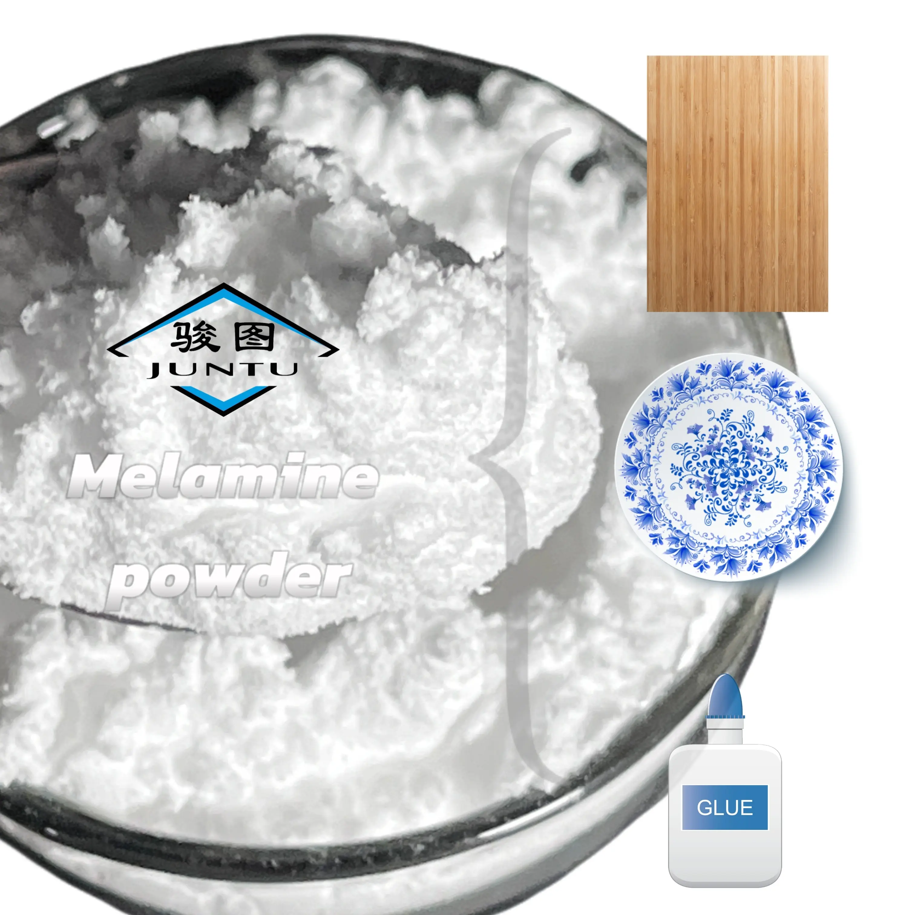 Wholesale Factory Supply 99.8% Min White Powder Melamine C3H6N6 Amine Product Type