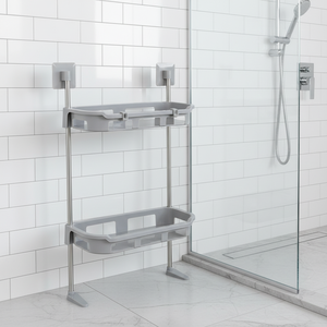 Porte-papier toilette mural en plastique avec étagère de <span class=keywords><strong>rangement</strong></span> élégante à trois niveaux à ventouse <span class=keywords><strong>au</strong></span>-<span class=keywords><strong>dessus</strong></span> <span class=keywords><strong>des</strong></span> <span class=keywords><strong>toilettes</strong></span> - Product Image 3