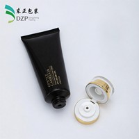 Tube cosmétique vide en PE de 40 mm avec bouchon à clapet, impression de logo personnalisée pour gel nettoyant visage, vente en gros