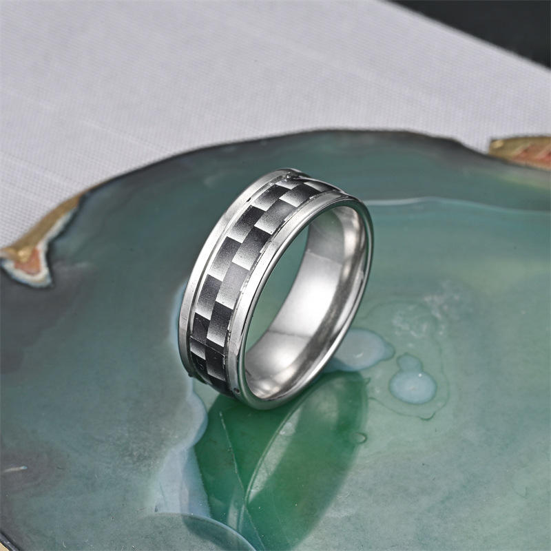 8x2 inner circle black and white square steel