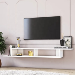 Hiện đại bằng gỗ TV đứng với kệ lưu trữ đồ nội thất phòng khách TV đơn vị hiện đại tủ đồ nội thất nhà tường thiết lập mở rộng Bảng điều chỉnh - Product Image 4