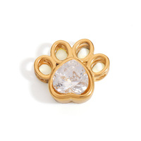 Accessoires de bijoux en acier inoxydable, animaux, croix, lune, couronne, tortue, mignon, rose, moto, rouge à lèvres, café, tasse, pendentifs, breloques