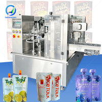 Machine de remplissage et de bouchage pour sachets de jus OCEAN, doypacks et pochettes préformées avec bec verseur