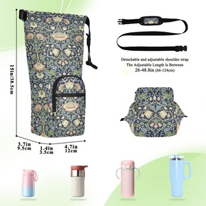 Funda Aislante Personalizada para Botella de Agua, Bolsa de Transporte, Funda para Vaso, Bolsa de Transporte para Vaso de 30/40 oz con Bolsillo para Teléfono y Monedero - Product Image 2
