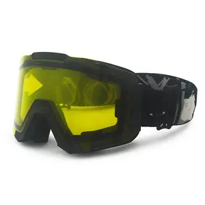 Cilindro all'ingrosso UV400 antiappannamento impatto neve sci snowboard occhiali sportivi occhiali da sci magnetici