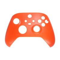 Coque de remplacement orange pour manette Xbox Series X S, plaque frontale et rails latéraux