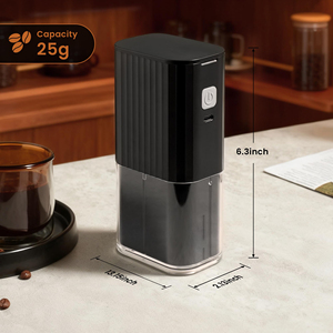 เครื่องชงกาแฟพกพาคุณภาพสูงแบบใหม่สำหรับใช้งานกลางแจ้ง พร้อมเครื่องบดเมล็ดกาแฟไฟฟ้าแบบชาร์จได้ ความจุขนาดใหญ่ สำหรับบดกาแฟเอสเพรสโซ - Product Image 5