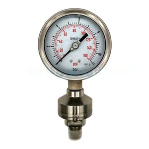 Manomètre à diaphragme KPA de haute qualité tout acier inoxydable - Product Image 1