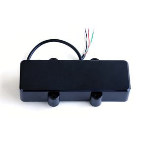 Pastilla para Bajo <span class=keywords><strong>Jazz</strong></span> de 5 Cuerdas, Imán de Alnico (Cubierta Abierta/Cerrada) - Cartón de Acero Japonés, Cable Plateado para Bajo JB - Product Image 3