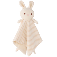 Doudou en Coton et Fibre de Bambou Écologique pour Nouveau-né, Jouet de Sommeil, Animal en Peluche Fait Main, Doux, Confortable et Adorable pour la Sécurité du Bébé