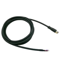Connecteur étanche personnalisé à résistance de contact de 1 m, 3 broches femelle, capteur M8 vers câble ouvert