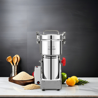 MJ 500G Petite Machine à Moudre la Farine à Usage Domestique Mini Machine à Broyer le Riz le Maïs la Noix le Café le Cacao le Soja l'Arachide les Épices la Poudre