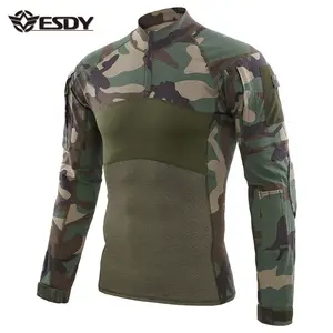 ESDY yeni stil taktik T-shirt açık avcılık T-shirt kamuflaj giysileri erkekler T-shirt