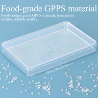 Boîte à pâtisserie de qualité alimentaire SUNSHING, boîte transparente en plastique rigide PS pour chocolat, bonbons, biscuits, emballage cadeau avec couvercle