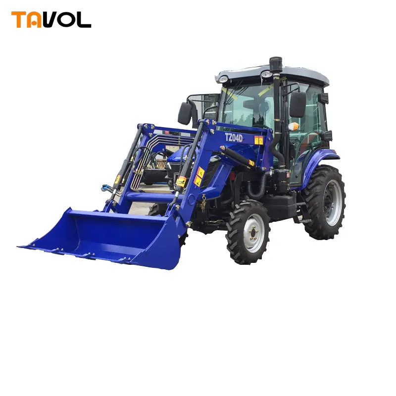 Hochwertiger 50 PS 4WD landwirtschaft licher Garten traktor mit Frontlader, Traktor zum Verkauf