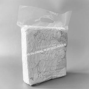 Trapos de Algodón Blanco para Limpieza Industrial de 10 kg, Trapos de Camiseta Blancos, Trapos 100% Algodón para Limpieza - Product Image 1