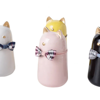 Urna Funeraria de Cerámica Hermética de Alta Calidad, Diseño Felino, a Prueba de Humedad, para Cenizas de Mascotas, para Interiores