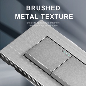 南美标准电气墙壁插座和开关<span class=keywords><strong>2</strong></span>组1路<span class=keywords><strong>2</strong></span>路按钮墙壁开关 - Product Image 6