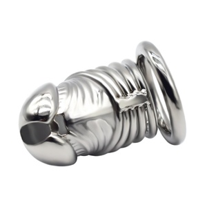 FRRK-55 New Design Male Chastity Device 304 Stainless Steel Cock Cage Sex Shop Products Penis Sex Tools - Product Image 6
