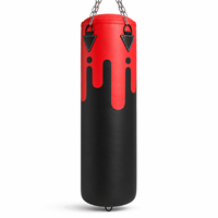 Sac de frappe robuste de haute qualité, sac de boxe noir, blanc, or, 180 cm