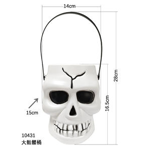 Cubo de Calabaza Luminoso para Halloween, Divertido Contenedor de Dulces para el Truco o Trato, Mini Cubo de Calabaza Portátil - Product Image 3