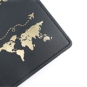 Funda de Cuero PU para Tarjetas, Porta Pasaportes de Viaje, Organizador de Documentos para la Familia - Product Image 4