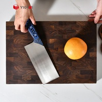 Couteau de cuisine en acier à haute teneur en carbone M390 Chef couperet à découper avec couteau de netteté en fibre de verre pour une utilisation en cuisine