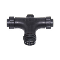 Connecteur circulaire étanche IP67 mâle-femelle à 2-4 broches, type T, 3 voies, fileté M25