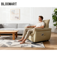 Moderner Single Recliner Sofas tuhl Ausziehbare Funktion Power Kunstleder für Wohnzimmer möbel